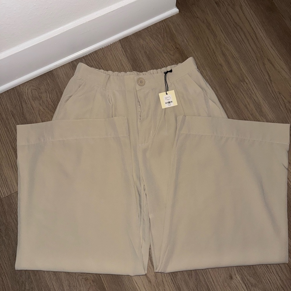 Francesca's Collections Cream Trousers